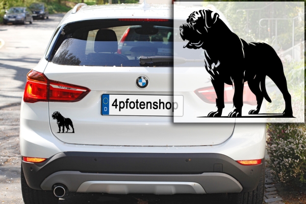 Autoaufkleber "Bullmastiff" Kontur