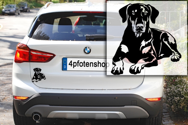Autoaufkleber "Dobermann" Kontur