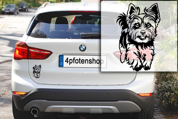 Autoaufkleber "Yorkshire Terrier" Kontur