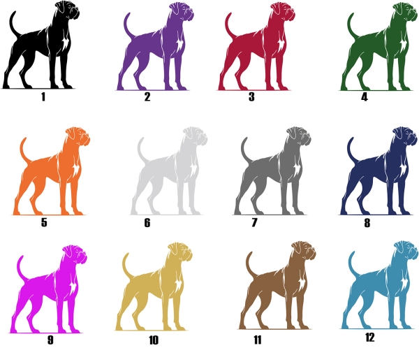 Autoaufkleber "Boxer" Kontur