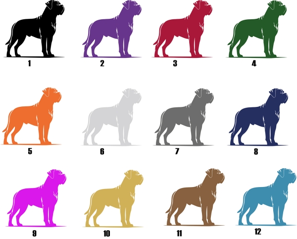 Autoaufkleber "Cane Corso" Kontur