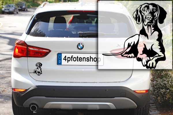 Autoaufkleber "Magyar Vizsla" Kontur