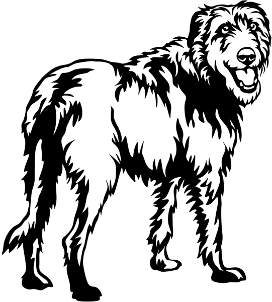 Aufkleber Irish Wolfhound