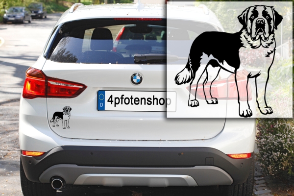 Autoaufkleber "Bernhardiner" Kontur