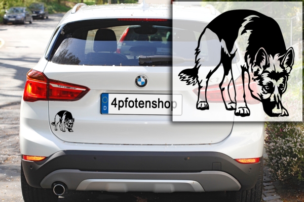 Autoaufkleber "Deutscher Schäferhund" Kontur