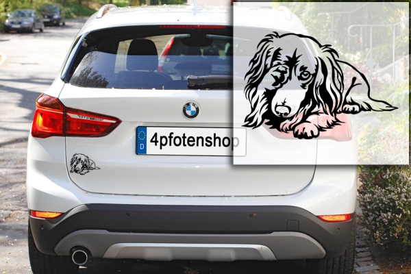Autoaufkleber "Dackel (Langhaar)" Kontur