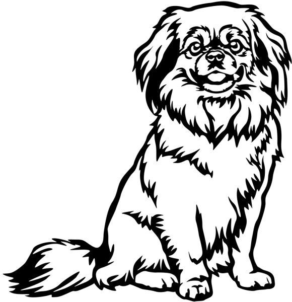Aufkleber Tibet Spaniel