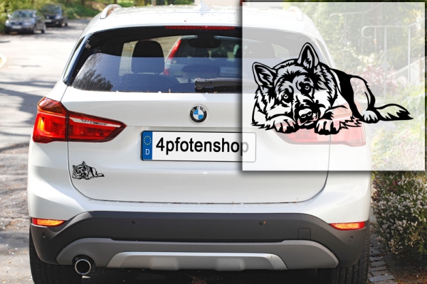 Autoaufkleber "Deutscher Schäferhund" Kontur
