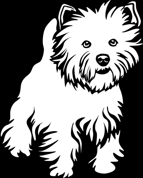 Aufkleber West Highland Terrier