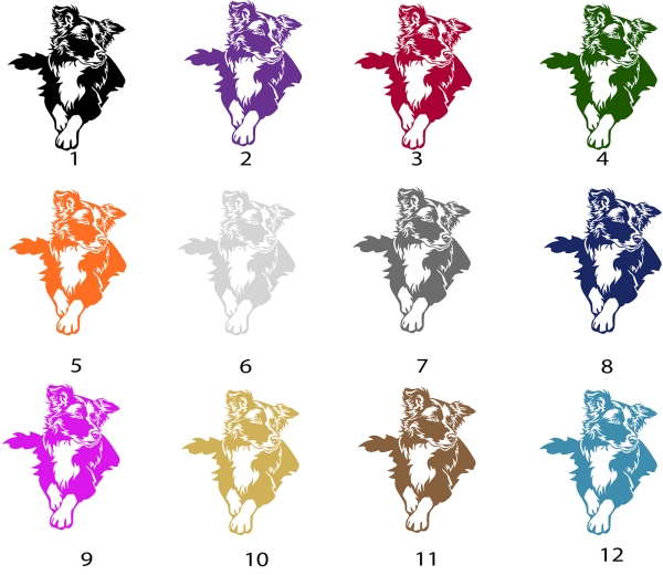 Autoaufkleber "Border Collie" Kontur