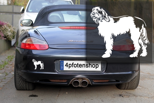 Autoaufkleber "Spinone Italiano" Kontur