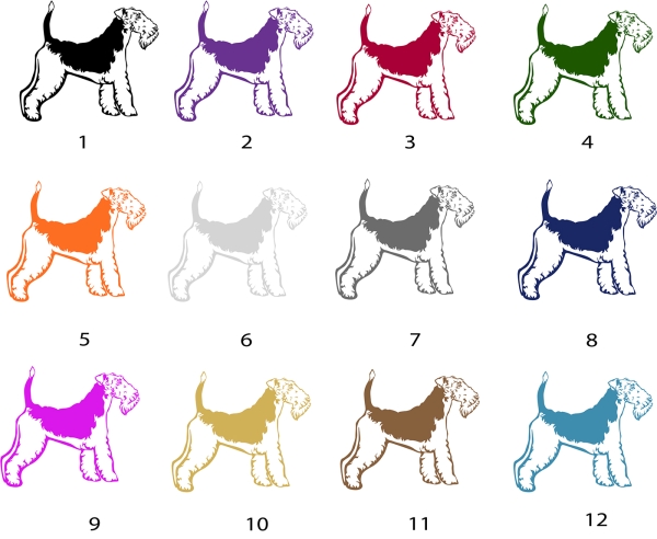 Autoaufkleber "Foxterrier (Drahthaar)" Kontur