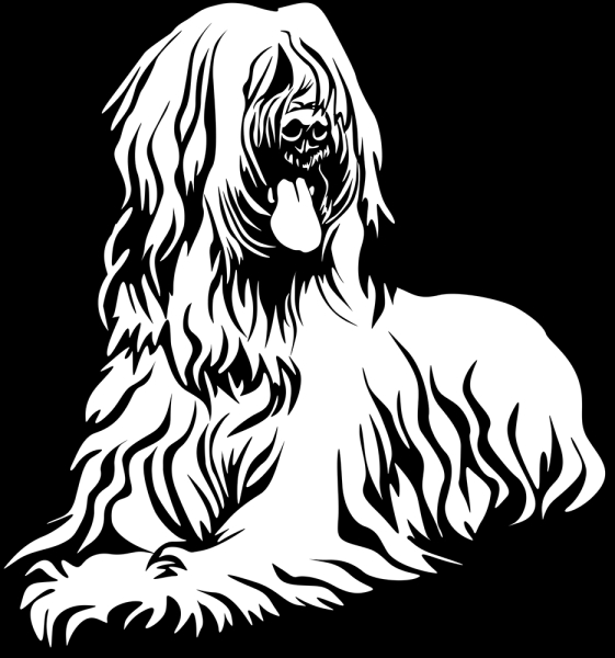 Aufkleber Briard