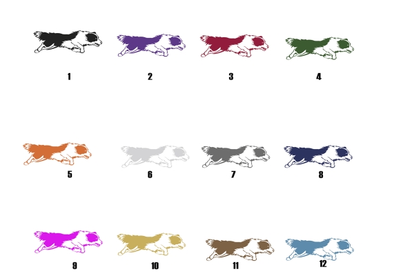 Autoaufkleber "Border Collie" Kontur