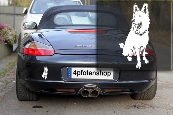 Autoaufkleber "Schweizer Schäferhund" Kontur