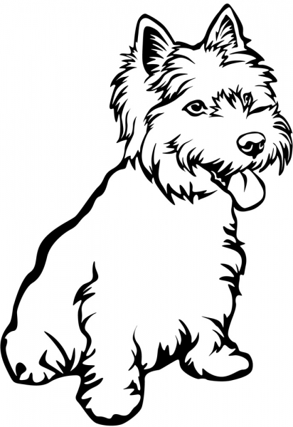 Aufkleber West Highland Terrier