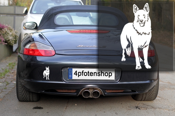 Autoaufkleber "Schweizer Schäferhund" Kontur