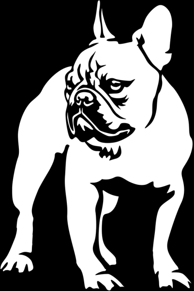 Aufkleber Französische Bulldogge