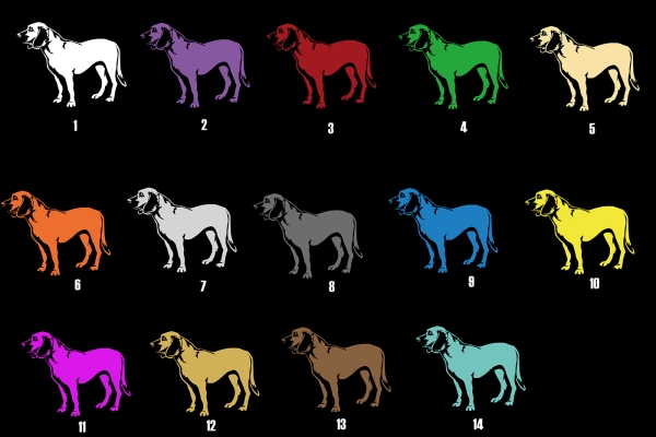 Autoaufkleber "Hannoverscher Schweißhund" Kontur