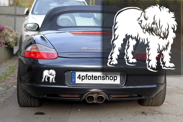 Autoaufkleber "Otterhound" Kontur