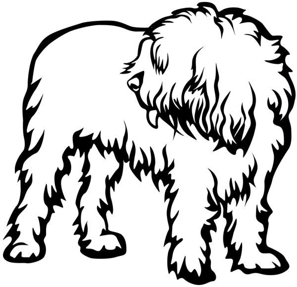 Aufkleber Otterhound