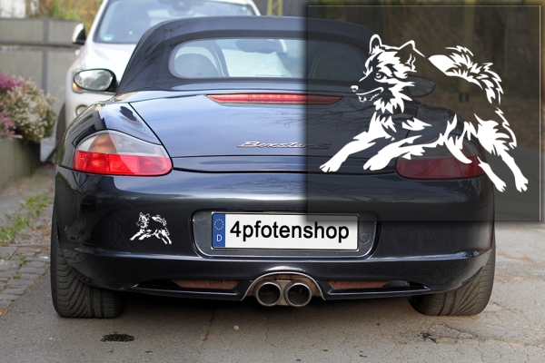 Autoaufkleber "Wolfsspitz" Kontur