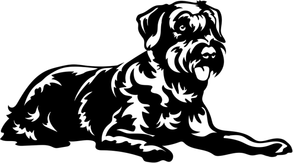 Aufkleber Schnauzer