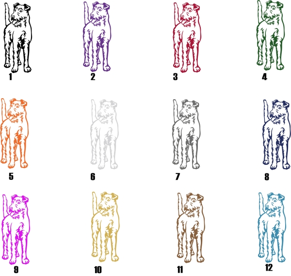 Autoaufkleber "Irish Terrier" Kontur