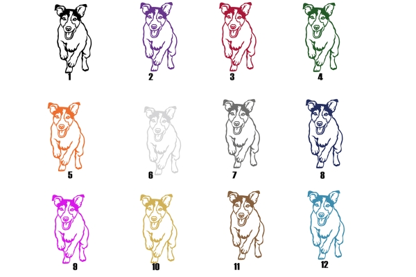 Autoaufkleber "Jack Russell Terrier" Kontur