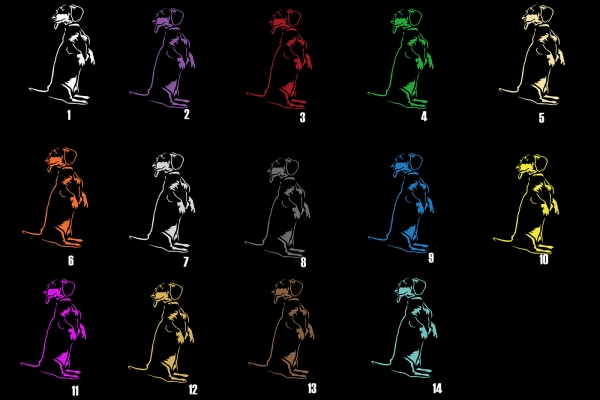 Autoaufkleber "Dackel (Kurzhaar)" Kontur