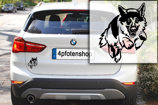 Autoaufkleber "Deutscher Schäferhund" Kontur