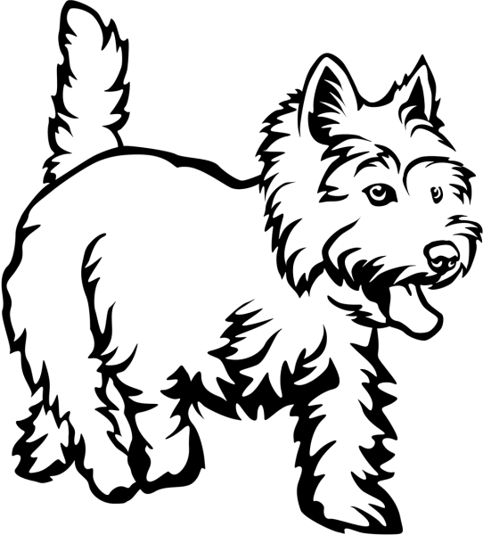 Aufkleber West Highland Terrier