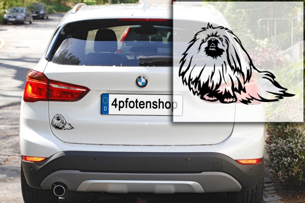 Autoaufkleber "Pekingese" Kontur