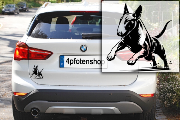 Autoaufkleber "Bullterrier" Kontur