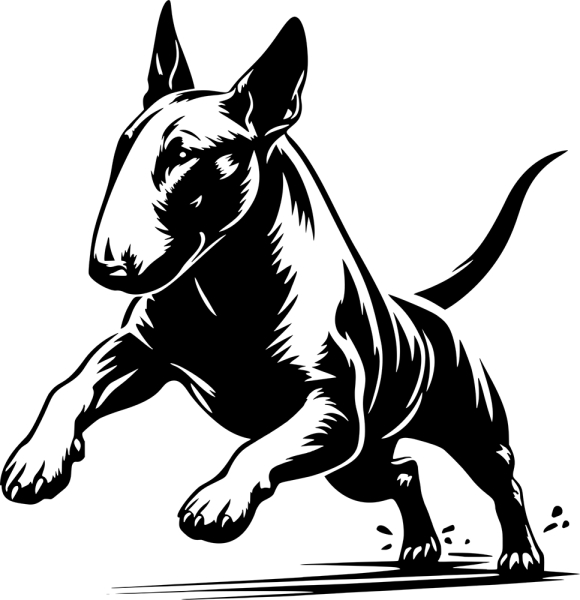 Aufkleber Bullterrier Kopf