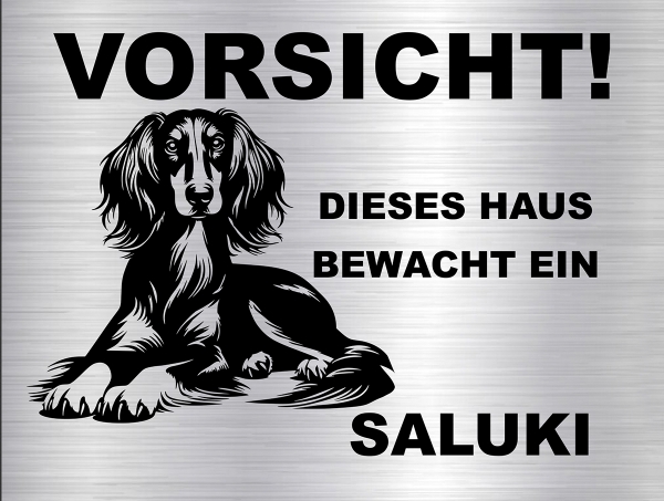 Hundeschild Saluki