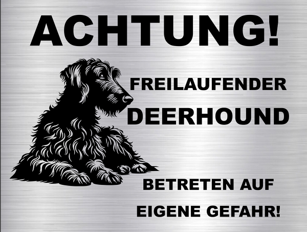 Hundeschild Scottish Deerhound