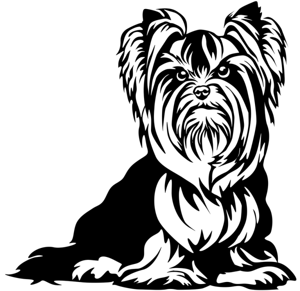 Aufkleber Yorkshire Terrier