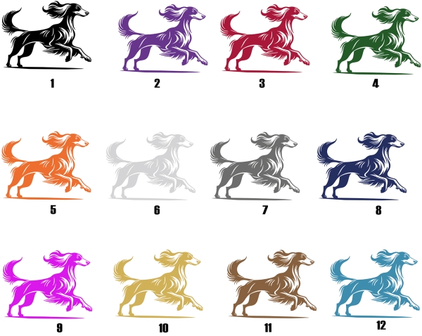 Autoaufkleber "Saluki" Kontur
