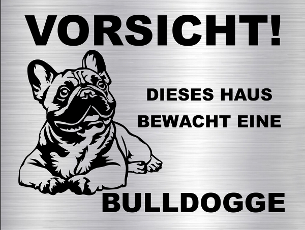 Hundeschild Französische Bulldogge