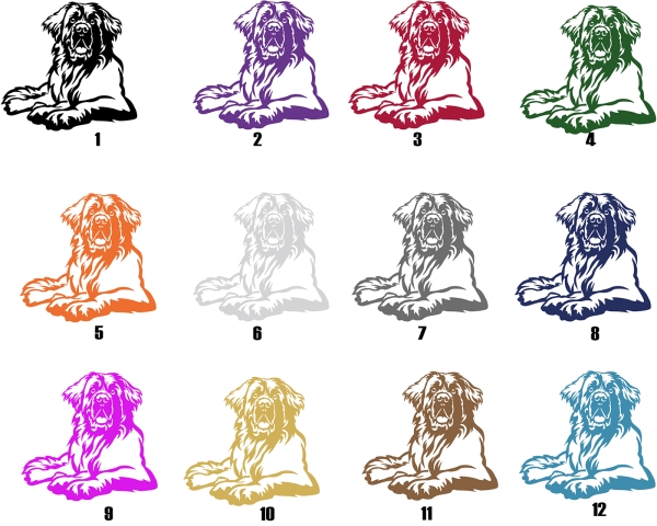 Autoaufkleber "Leonberger" Kontur