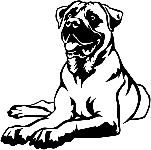 Aufkleber Boerboel