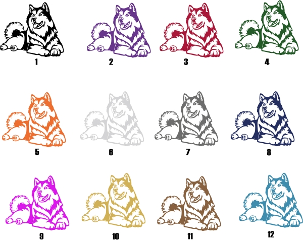 Autoaufkleber "Alaskan Malamute" Kontur