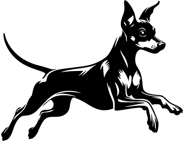 Aufkleber Zwergpinscher