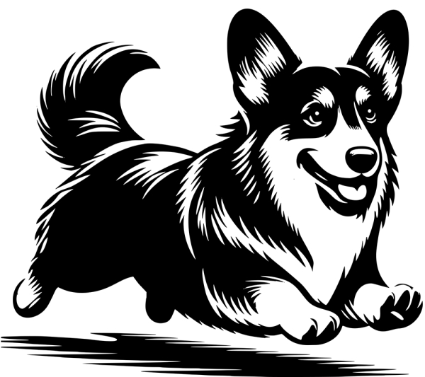 Aufkleber Welsh Corgi