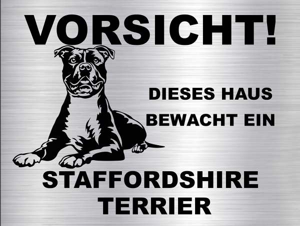 Hundeschild American Staffordshire Terrier