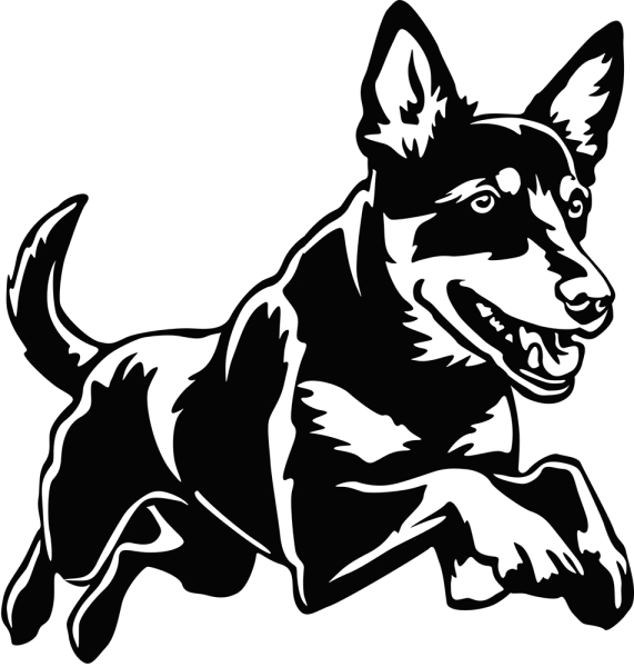 Aufkleber Australian Kelpie