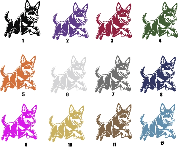 Autoaufkleber "Australian Kelpie" Kontur