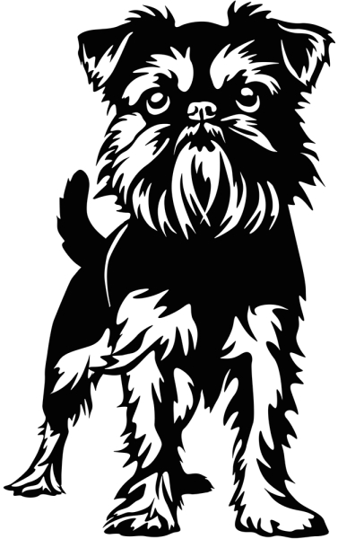 Aufkleber Brüsseler Griffon