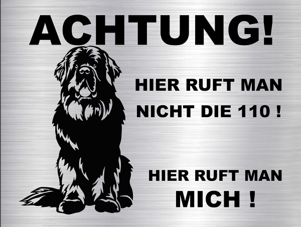 Hundeschild Neufundländer